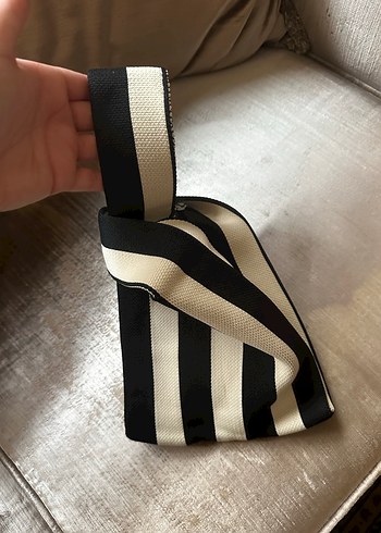 Çizgili Kadın çantası - Görsel 4