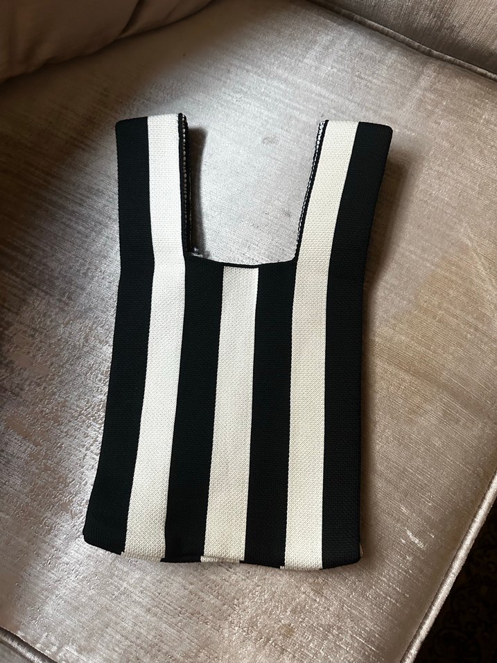 Çizgili Kadın çantası - Görsel 2