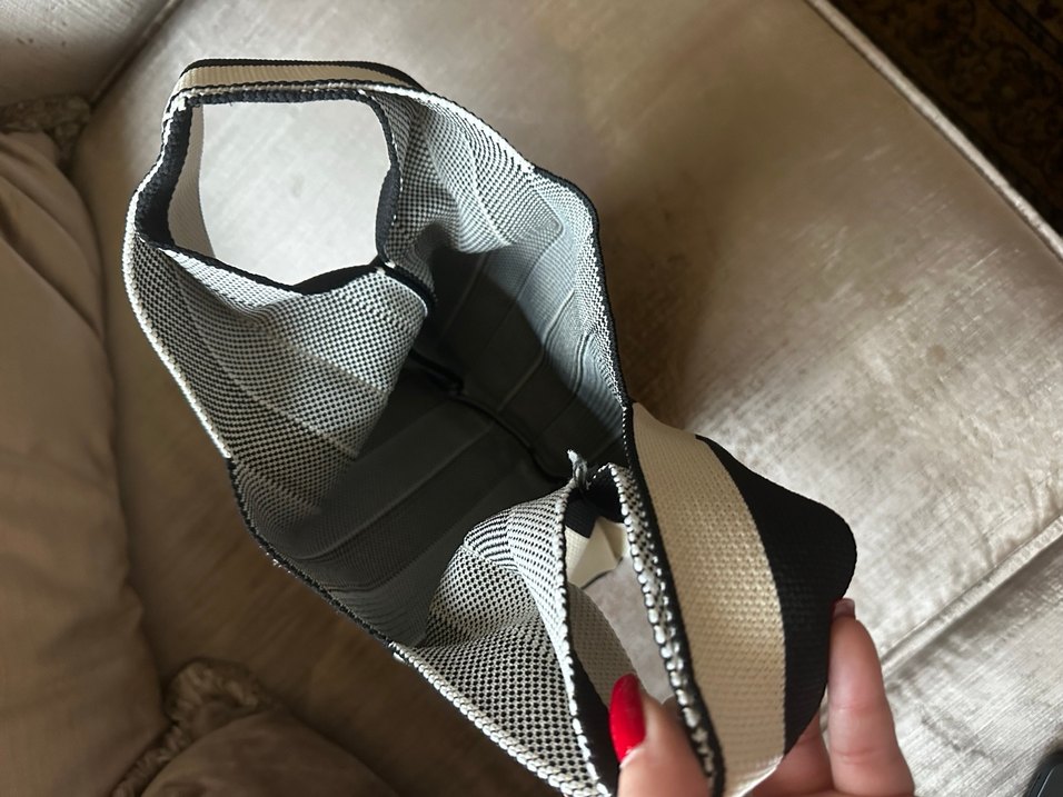 Çizgili Kadın çantası - Görsel 3