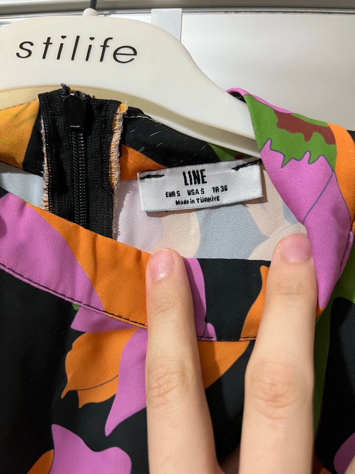 Diger Bohem Çiçek Desenli Uzun Elbise - Görsel 4