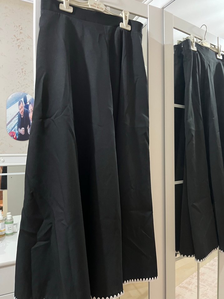 Düğmeli Siyah Mini Goth Kadın Takım - Görsel 2