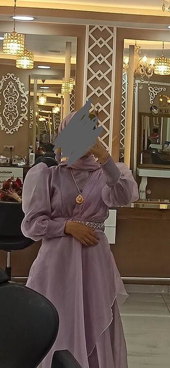 Lila elbise