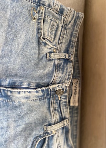 Kadın Mavi Dar Kesim Midi Boy Kot Pantolon - Görsel 2