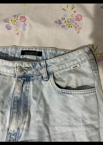 Mavi Rahat Kesim Kadın Kot Pantolon - Görsel 3