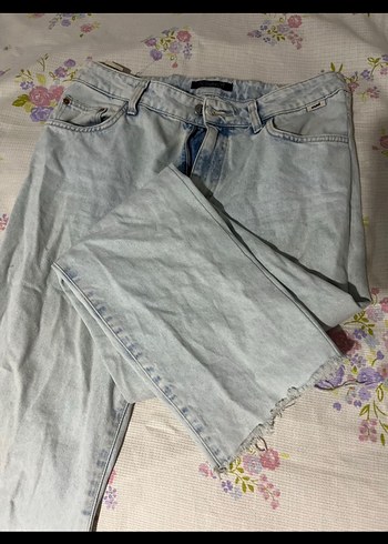 Mavi Rahat Kesim Kadın Kot Pantolon - Görsel 5