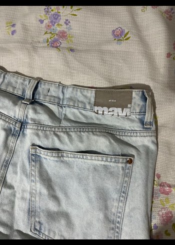 Mavi Rahat Kesim Kadın Kot Pantolon - Görsel 4