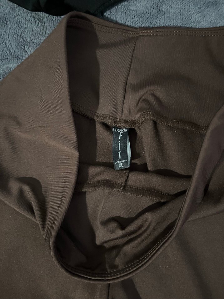 Kahverengi Kadın Midi Tayt - Görsel 3