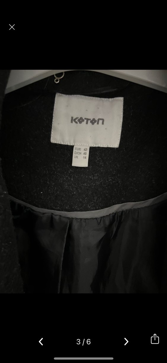 Siyah Uzun Kaban - Görsel 2