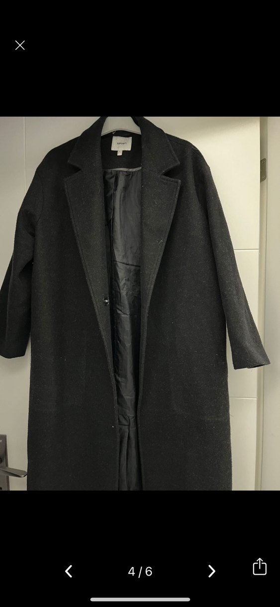 Siyah Uzun Kaban - Görsel 3