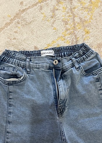 40 Beden Sıfır ayarında Mavi Denim Kadın Pantolon