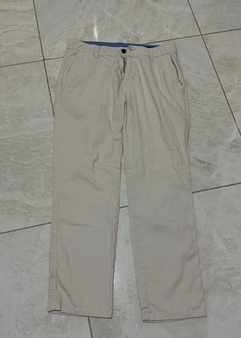 Bej Erkek Regular Fit Midi Pantolon