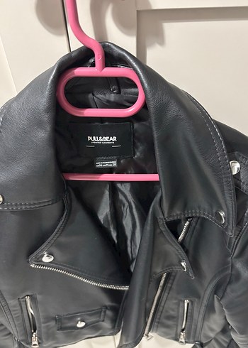 m Beden siyah Renk Siyah Deri Biker Ceket
