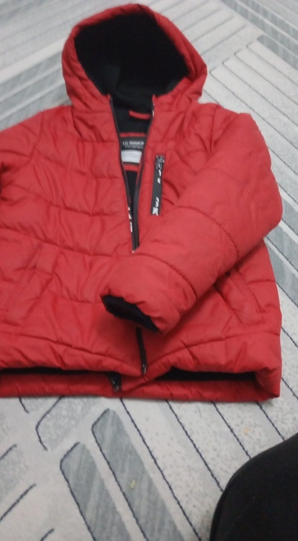 Kırmızı Erkek Çocuk Fermuarlı Mont - Görsel 3