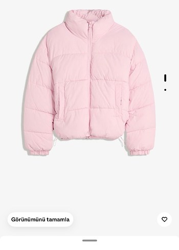 Bershka Bershka Pembe Şişme Mont