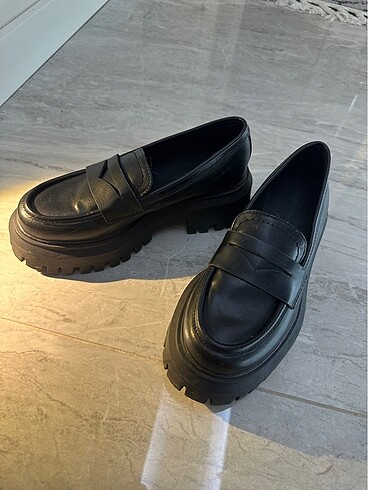 35 Beden siyah Renk Stradivarius Loafer