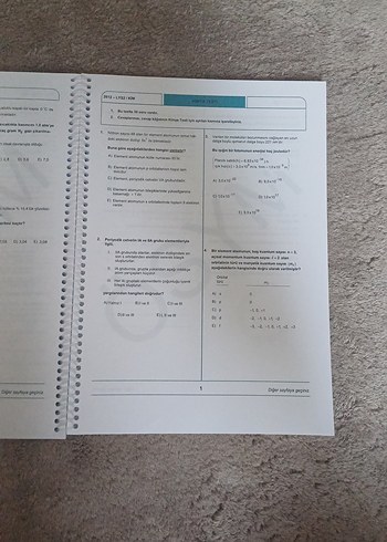 KİMYA ÇIKMIŞ SORULAR KİTABI - Görsel 4