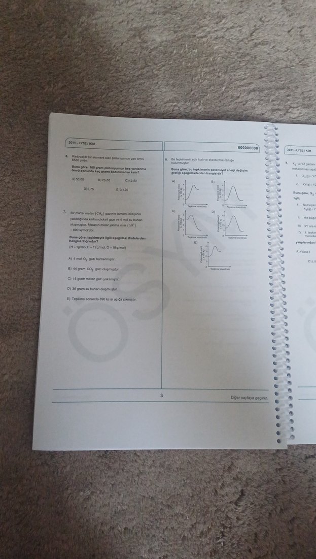 KİMYA ÇIKMIŞ SORULAR KİTABI - Görsel 5