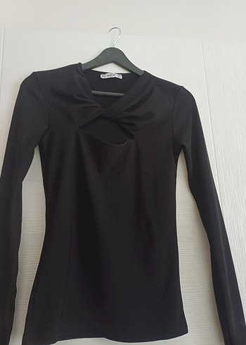 Siyah Uzun Kollu Bluz - Görsel 4