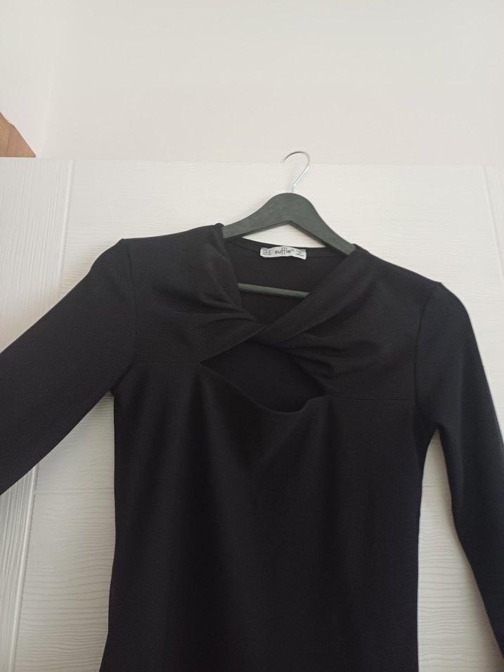 Siyah Uzun Kollu Bluz - Görsel 5