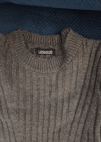 Gri Kadın Triko Elbise - Görsel 3