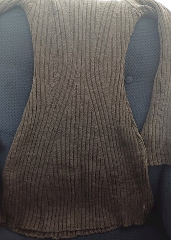 Gri Kadın Triko Elbise - Görsel 5