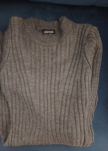 Gri Kadın Triko Elbise - Görsel 4