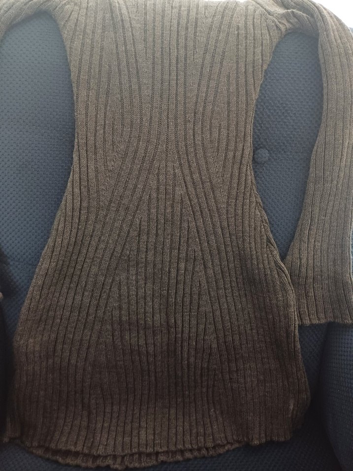 Gri Kadın Triko Elbise - Görsel 5