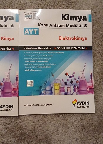 YKS AYDIN YAYINLARI AYT Kimya Modülleri HİÇ KULLANILMADI