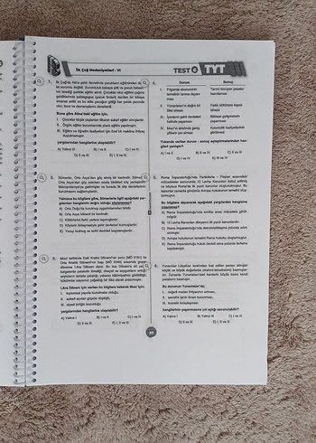 Beden Renk TYT TARİH BENİM HOCAM YAYINLARI SORU BANKASI YKS