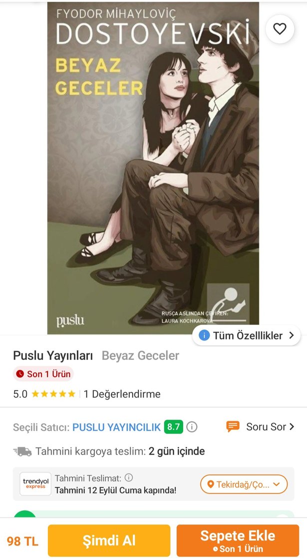 Beyaz Geceler - Fyodor Mihayloviç Dostoyevski - Görsel 3
