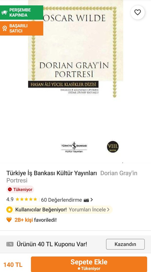Dorian Gray'in Portresi - Oscar Wilde - Görsel 3