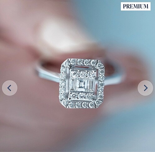 Blue Diamond Baget Yüzük