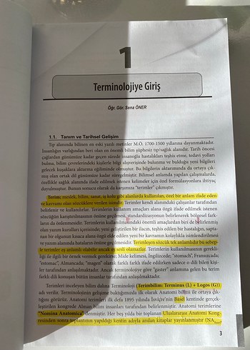 Mesleki ve Tıbbi Terminoloji Kitabı 3. Baskı - Görsel 3