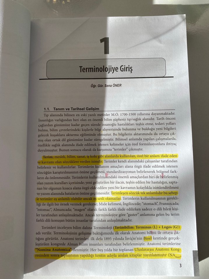 Mesleki ve Tıbbi Terminoloji Kitabı 3. Baskı - Görsel 3