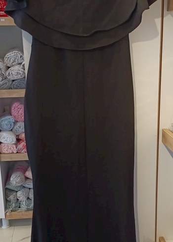 Siyah Uzun Kadın Elbise - Görsel 2