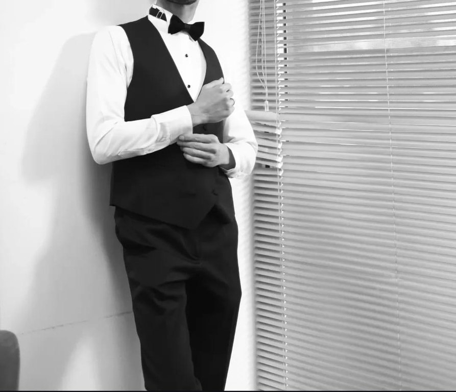 Klasik Siyah Damatlık Takım Elbise - Görsel 2