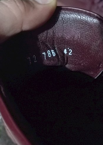 Cabani Bordo Deri Erkek Sneakers