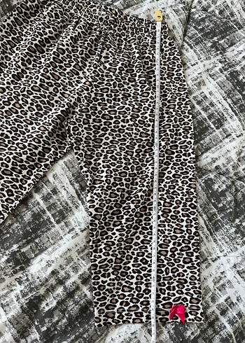 Kız çocuk leopar tayt - Görsel 2