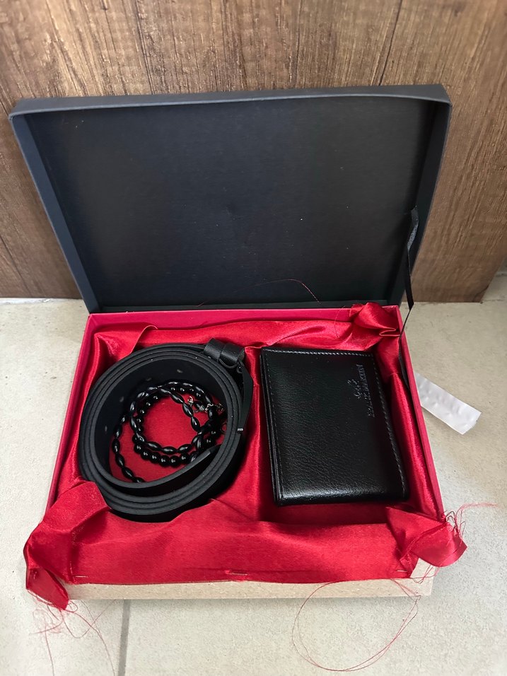 Yılan Desenli Siyah Erkek Cüzdan ve Kemer Seti - Görsel 2