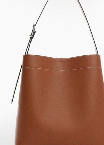  Beden mango taba Kısa saplı shopper çanta