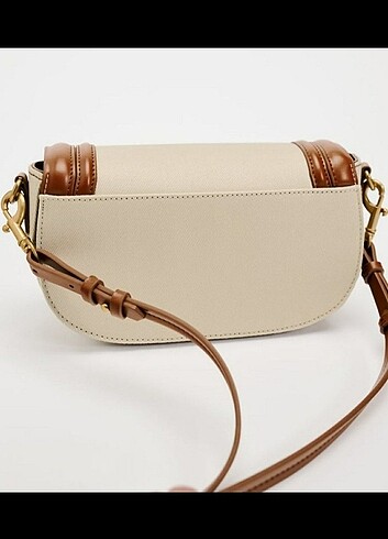 Beden kahverengi Renk Zara canvas crossbody çanta