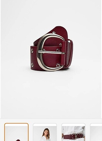 universal Beden bordo Renk stradivarius kuşgözlü detay geniş kemer