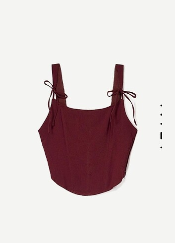 Bershka fiyonklu korse bluz