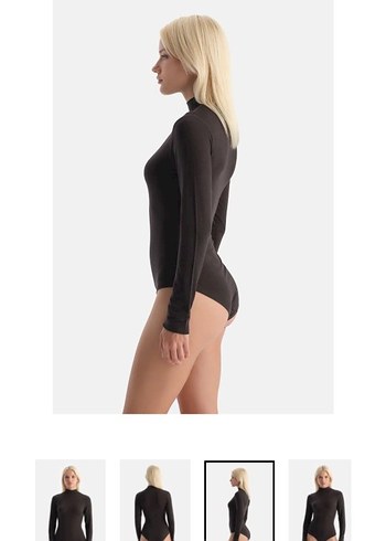 dagi Kaşmir Uzun Kollu Balıkçı Yaka bodysuit - Görsel 3
