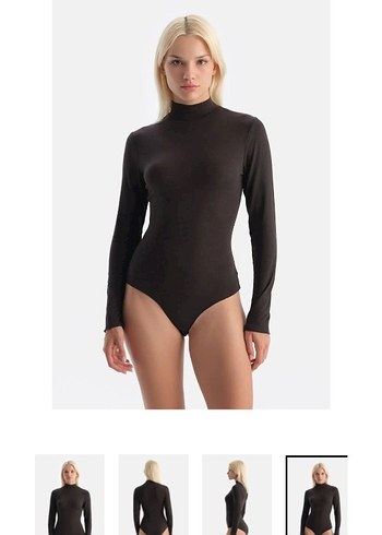 dagi Kaşmir Uzun Kollu Balıkçı Yaka bodysuit - Görsel 4