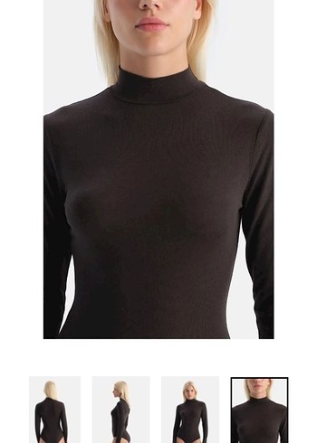 dagi Kaşmir Uzun Kollu Balıkçı Yaka bodysuit - Görsel 5