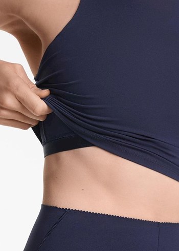 oysho Lacivert compressive spor Üst - Görsel 7