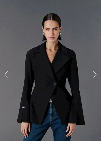 Vatkalı KRUVAZE VÜCUDA OTURAN BLAZER - PREMİUM COLLECTÍON - Görsel 2