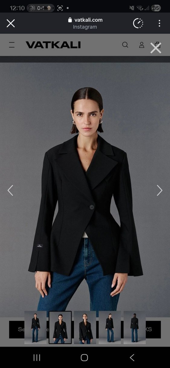 Vatkalı KRUVAZE VÜCUDA OTURAN BLAZER - PREMİUM COLLECTÍON - Görsel 2