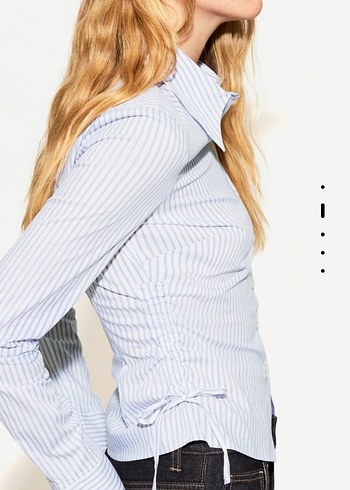 s Beden bershka Vücuda oturan büzgülü gömlek